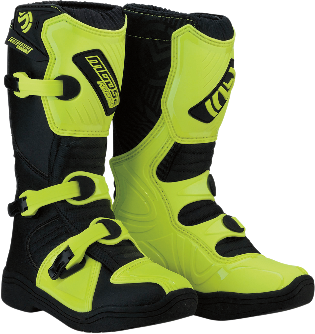 MOOSE OFFROAD M1.3 Boots - Black/Hi-Viz Yellow - Size 1 3411-0444
