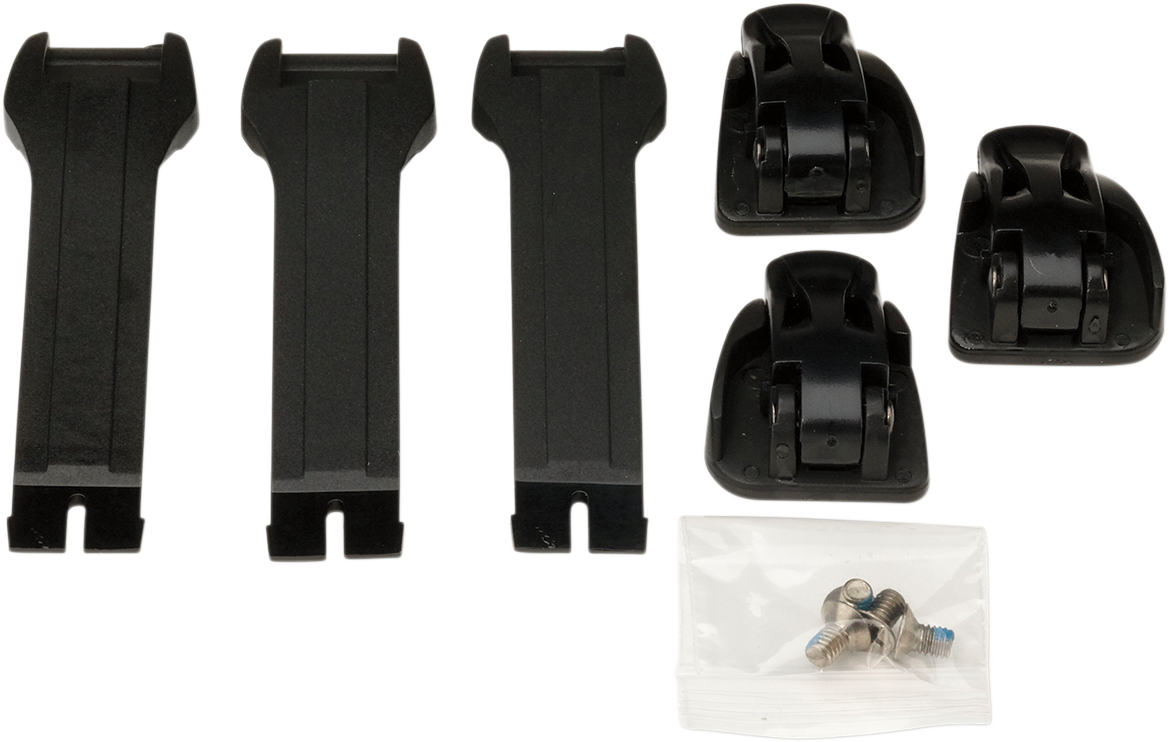 MOOSE OFFROAD Strap/Buckle Kit - Youth - Short - Black 3430-0842