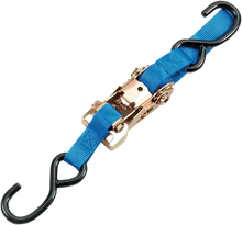 PARTS UNLIMITED Heavy-Duty Ratchet Tie-Down - 1-1/2" x 6' - Blue 3920-0082