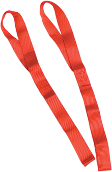 PARTS UNLIMITED Tie-Down Extensions - 1-1/2" x 1-1/2' - Red 3920-0084