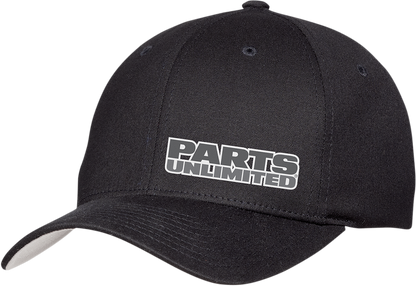THROTTLE THREADS Parts Unlimited Curved Bill Hat - Black - Large/XL PSU29H51BKLXL