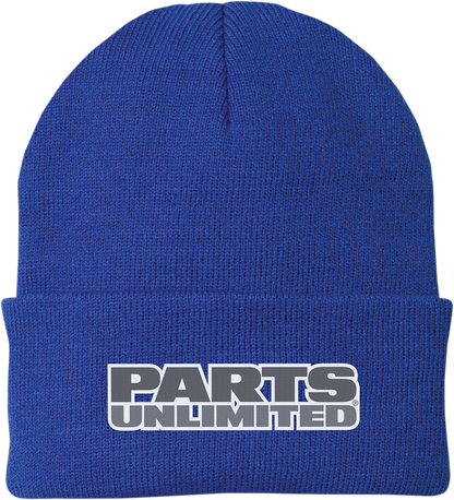 THROTTLE THREADS Parts Unlimited Beanie - Fleece - Blue PSU30H90RBOR