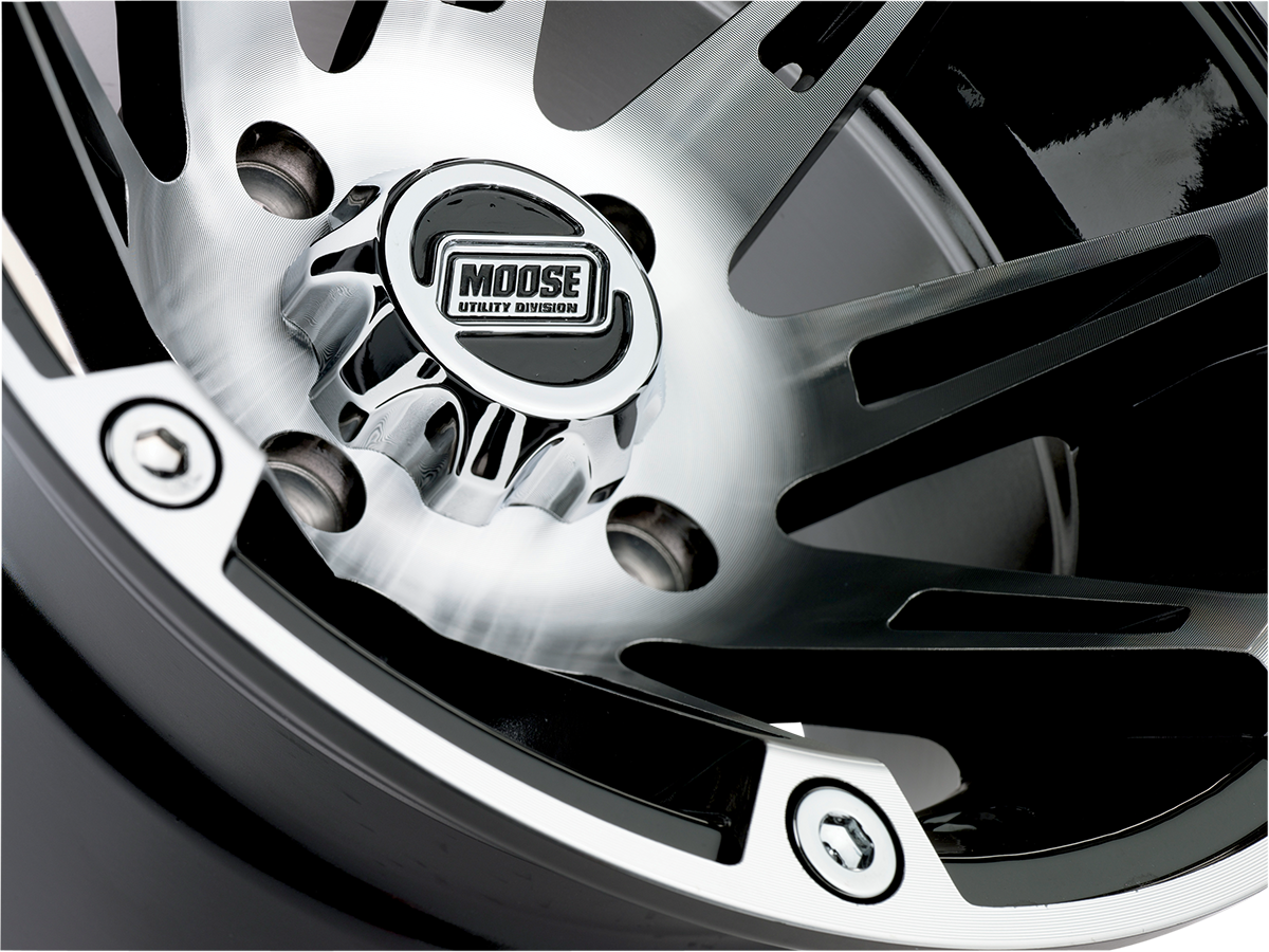 MOOSE OFFROAD Wheel - 387X - Rear - Machined Black - 14x8 - 4/110 - 4+4 387ML148110BW4
