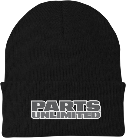 THROTTLE THREADS Parts Unlimited Beanie - Fleece - Black PSU30H90BKOR
