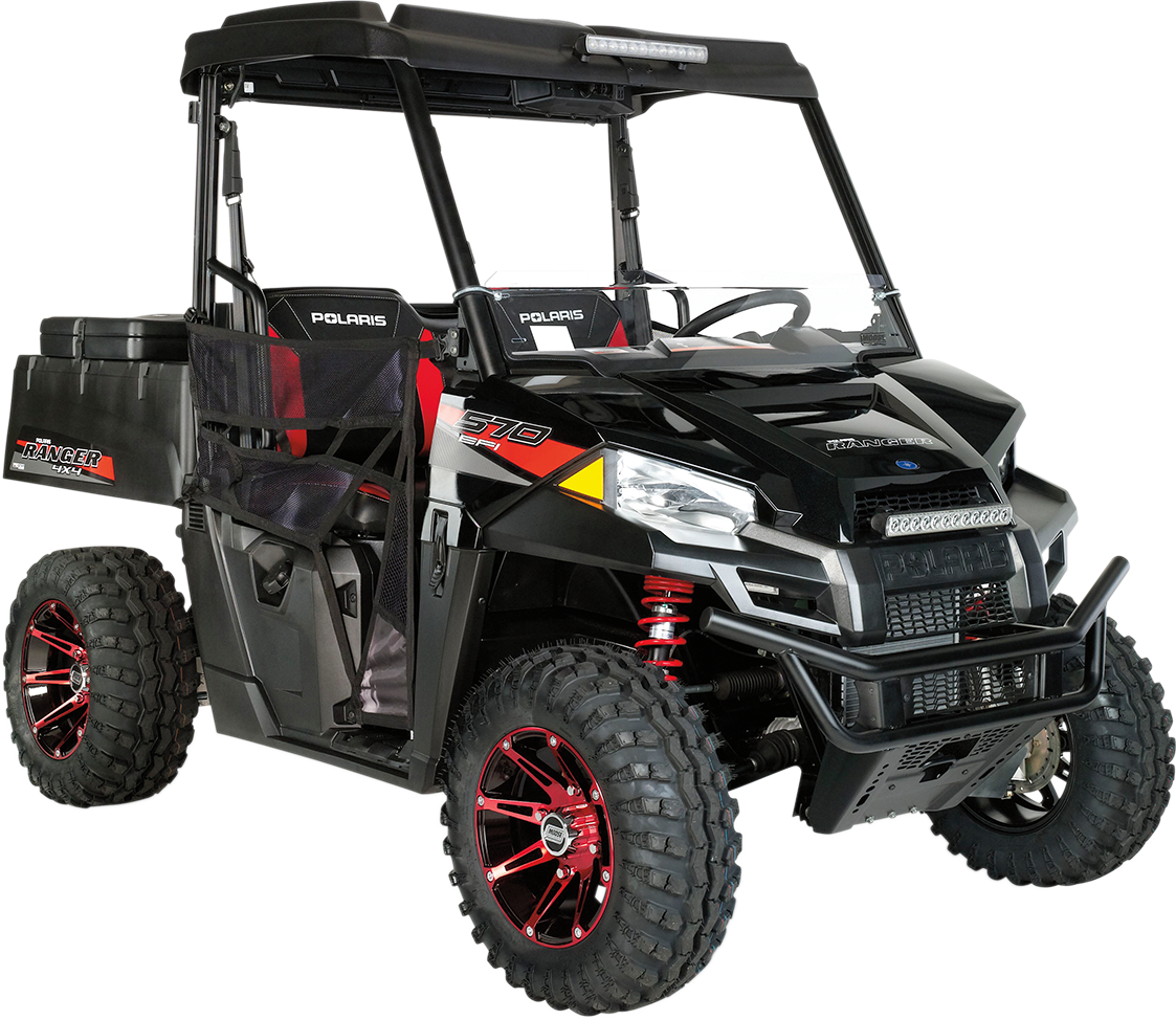 MOOSE OFFROAD Wheel - 387X - Front - Anodized Red/Black - 14x7 - 4/156 - 4+3 387MO147156BWR4