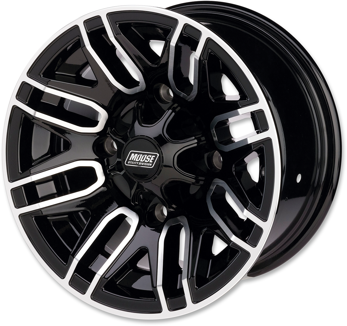 MOOSE OFFROAD Wheel - 112X - Rear - Black - 12x8 - 4/136 - 4+4 112M128136GBMF4
