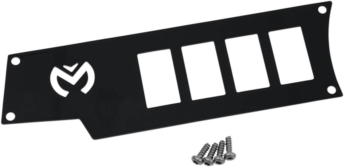 MOOSE OFFROAD Dash Plate - Left - Black 100-4340-PU
