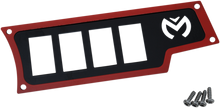 MOOSE OFFROAD Dash Plate - Right - Red 100-4353-PU