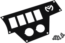 MOOSE OFFROAD Dash Plate - Large - Right - Black 100-4370-PU