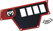 MOOSE OFFROAD Dash Plate - Large - Left - Red 100-4363-PU