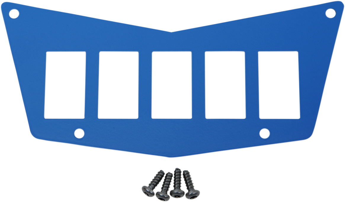 MOOSE OFFROAD Dash Plate - 5 Switch - Blue 100-4382-PU