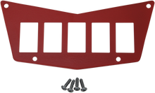 MOOSE OFFROAD Dash Plate - 5 Switch - Red 100-4383-PU