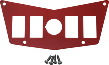 MOOSE OFFROAD Dash Plate - 4 Switch - Red 100-4393-PU