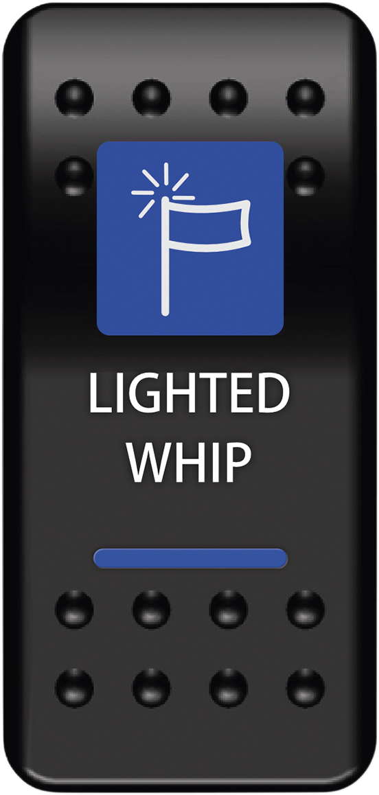 MOOSE OFFROAD Rocker Switch - Lighted Whip WHP-PWR