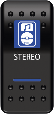 MOOSE OFFROAD Rocker Switch - Stereo STR-PWR