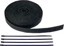 CYCLE PERFORMANCE PROD. Fiberglass Exhaust Wrap Kit - Black - 1" x 50' CPP/9044B