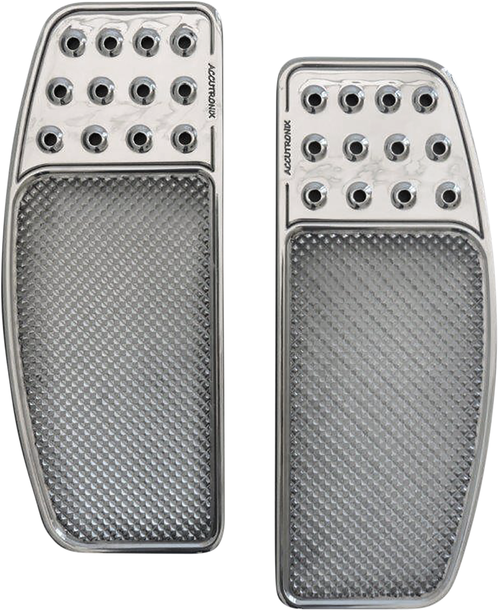 ACCUTRONIX Front Floorboards - Original - Chrome - Knurled - FL FBF01-KDOC