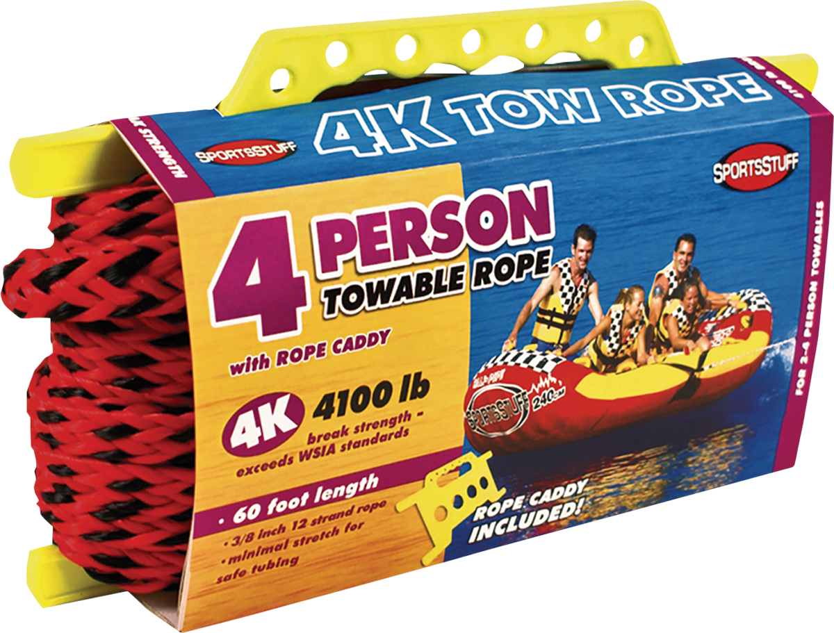 AIRHEAD SPORTS GROUP Rope - Towable - 4 Rider - Red 57-1532