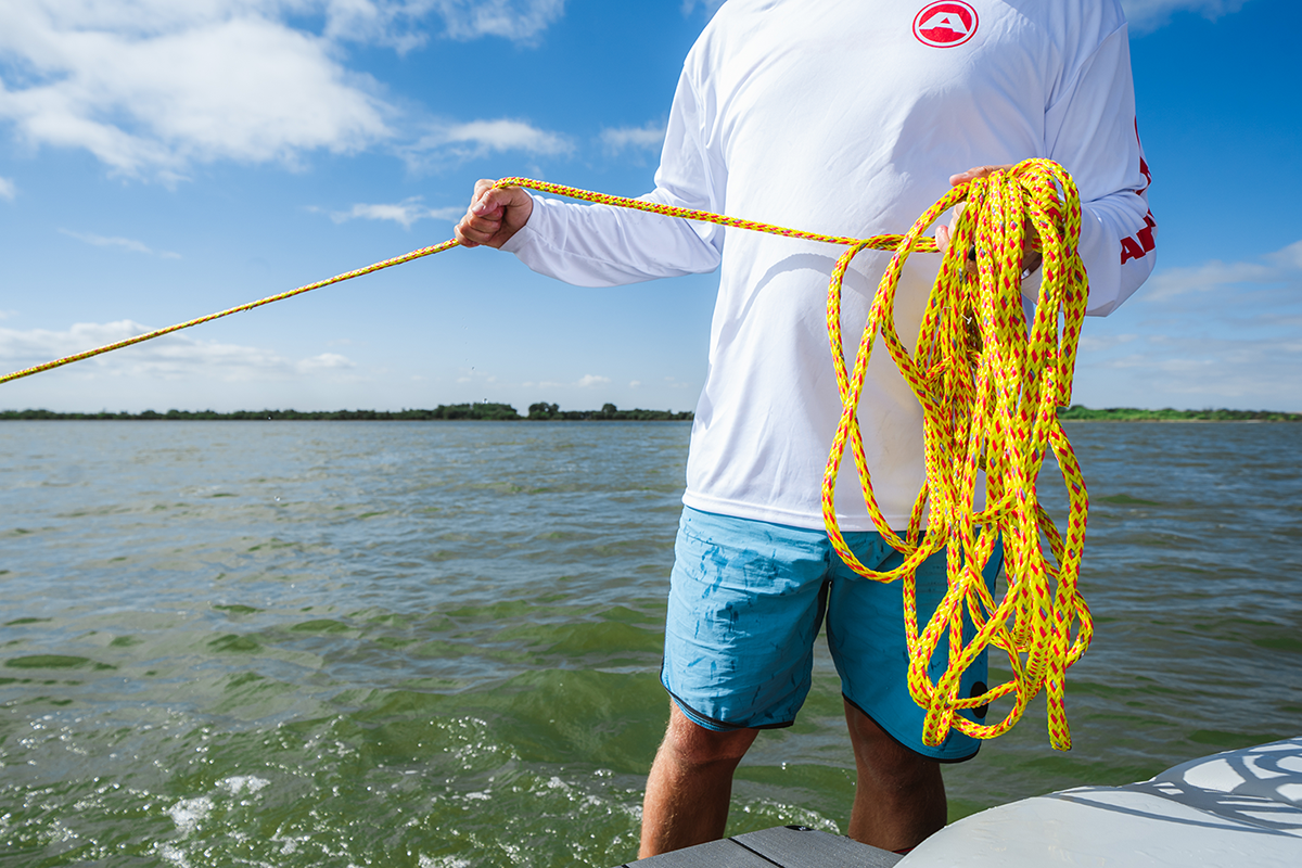AIRHEAD SPORTS GROUP Rope - Tow - Reflective Yellow - 2 Rider - 60' AHTR-02S