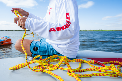 AIRHEAD SPORTS GROUP Rope - Tow - Reflective Yellow - 2 Rider - 60' AHTR-02S