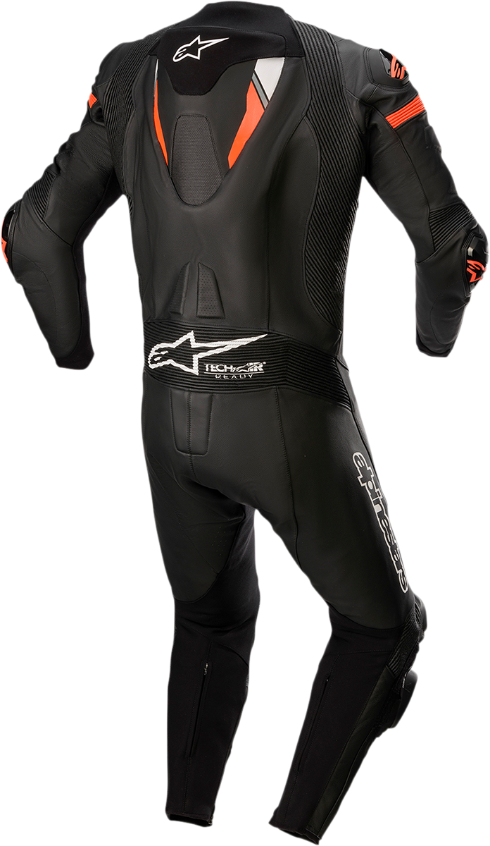 ALPINESTARS Missile Ignition v2 1-Piece Leather Suit - Black/Red Fluo - US 48 / EU 58 3150222-1030-58