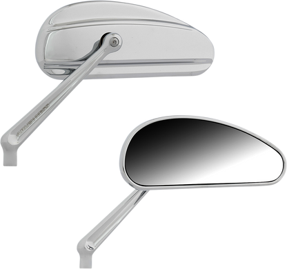 ARLEN NESS Mirrors - Downdraft - Side View - Elongated - Chrome 510-027