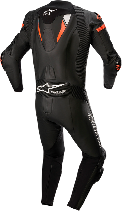 ALPINESTARS Missile Ignition v2 1-Piece Leather Suit - Black/Red Fluo - US 38 / EU 48 3150222-1030-48