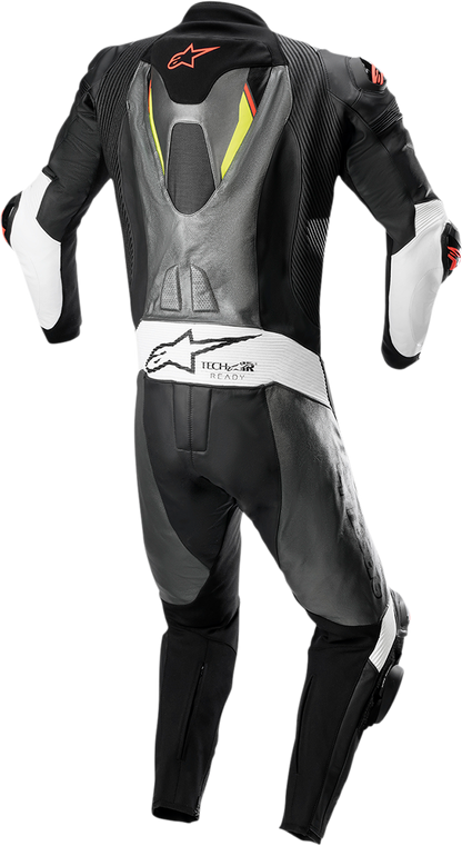 ALPINESTARS Missile Ignition v2 1-Piece Leather Suit - Metallic Gray/Black/Yellow/Red Fluo - US 44 / EU 54 3150222-9135-54