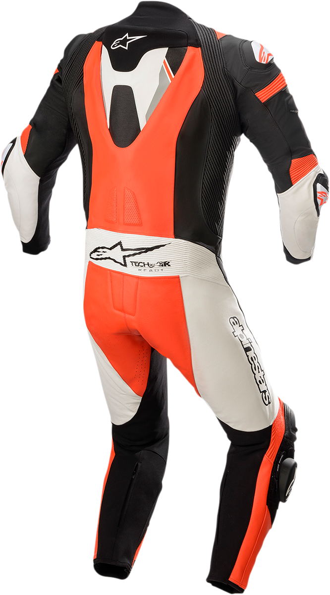 ALPINESTARS Missile Ignition v2 1-Piece Leather Suit - Black/White/Red Fluo - US 46 / EU 56 3150222-1231-56