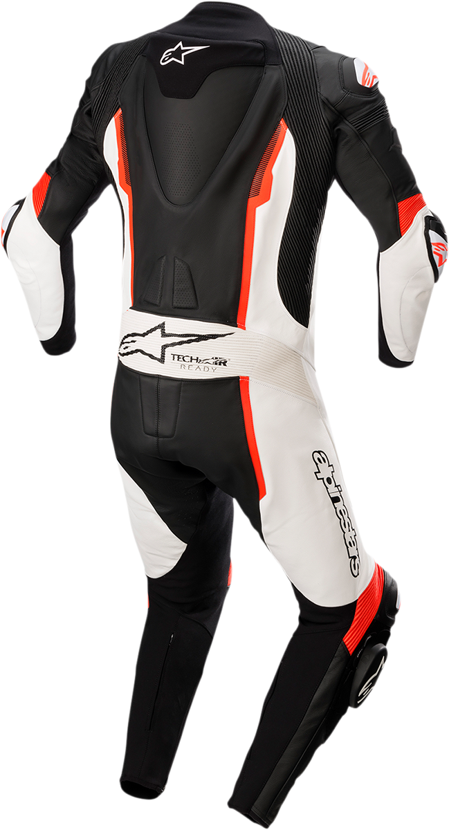 ALPINESTARS Missile v2 - 1-Piece Leather Suit - Black/White/Red Fluo - US 38 / EU 48 3150122-1231-48