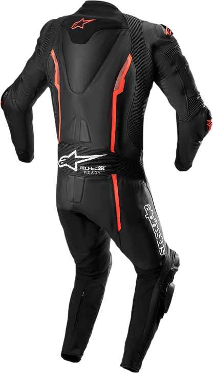 ALPINESTARS Missile v2 1-Piece Leather Suit - Black/Red Fluo - US 50 / EU 60 3150122-1030-60