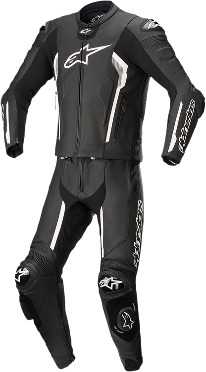 ALPINESTARS Missile v2 2-Piece Leather Suit - Black/White - US 48 / EU 58 3160122-12-58