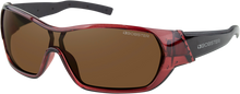 BOBSTER Aria Sunglasses - Gloss Clear Burgundy - Brown Lens BARI101