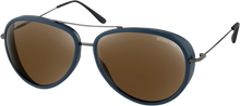 BOBSTER Ice Sunglasses - Matte Navy Gunmetal - Brown HD Silver Mirror Lens BICE101HD