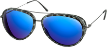 BOBSTER Ice Sunglasses - Matte Gray Tortoise Gunmetal - Brown HD Blue Mirror Lens BICE102HD