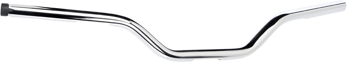 BILTWELL 1" Handlebar w/ TBW Plugs - Tracker Mid - Chrome 6008-1057