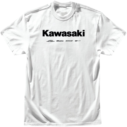D'COR VISUALS Kawasaki Racing T-Shirt - White - XL 80-120-4