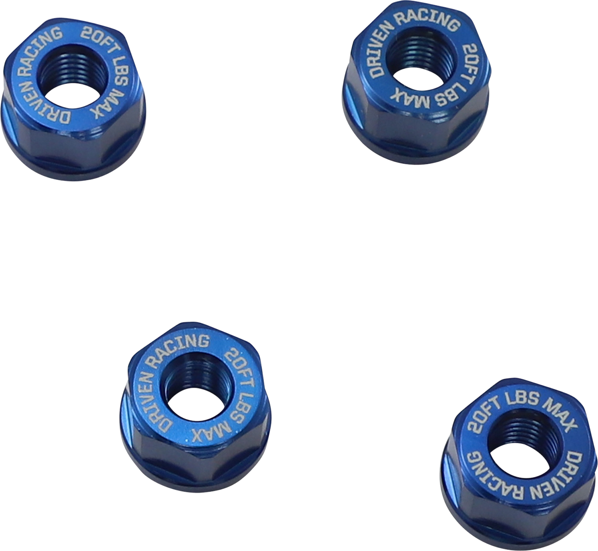 DRIVEN RACING Sprocket Nuts - 4-Bolt Hub - Blue - M8 x 1.25 DSN-02-BL