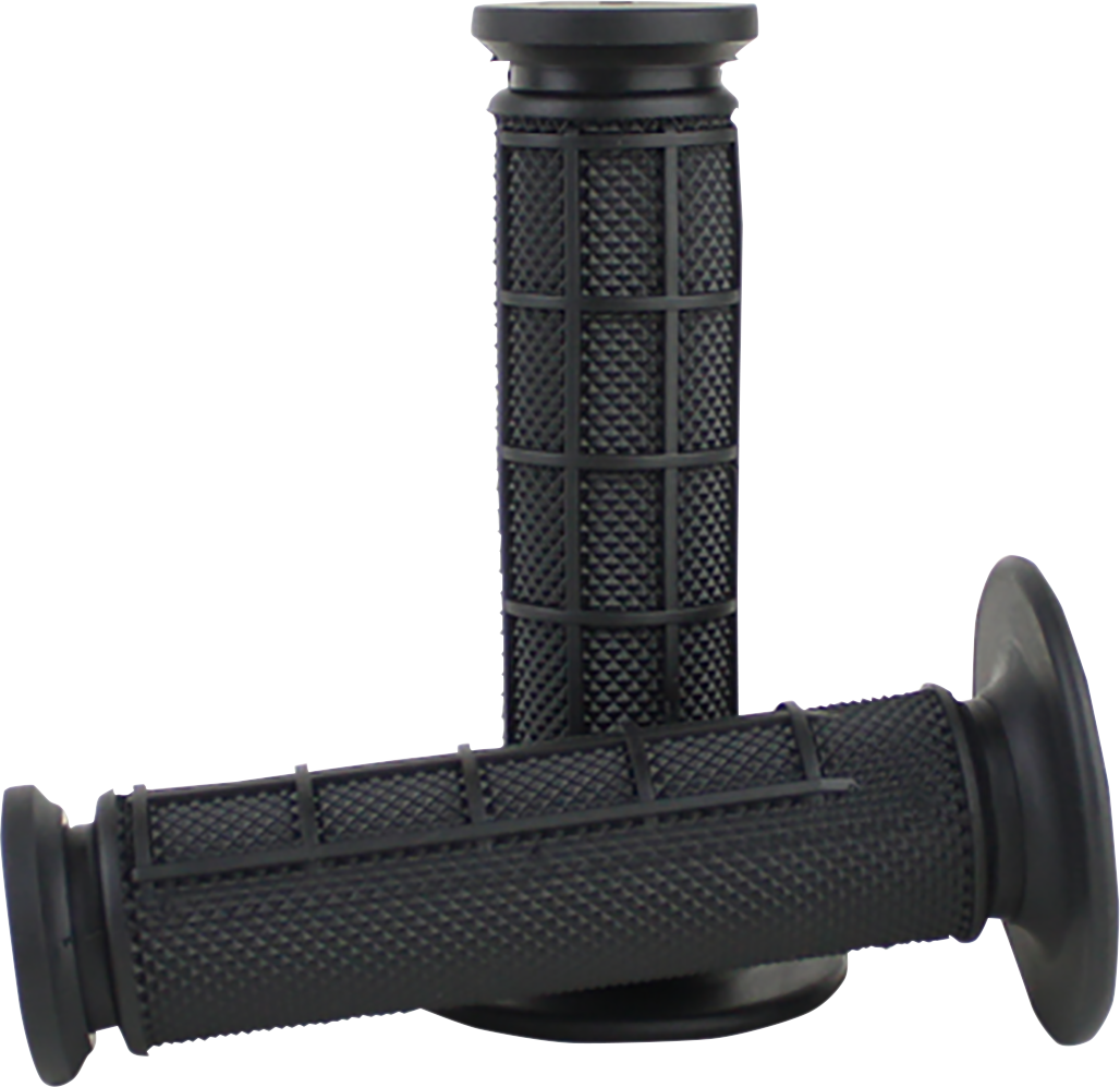 DRIVEN RACING Pro Waffle Grips - Black/Black D535-BK/BK