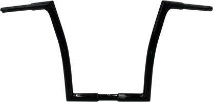 FAT BAGGERS INC. 1-1/4" EZ Install Flat Top Handlebar - 14" - Black 708014-B