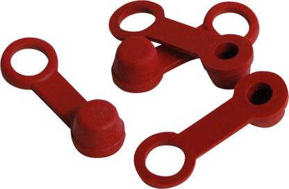 HELIX Brake Bleeder Caps - Red - 4-Pack 202-2001
