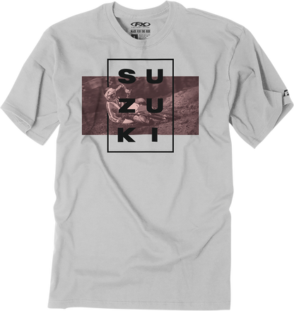 FACTORY EFFEX Suzuki Rider T-Shirt - Light Gray - Medium 25-87402