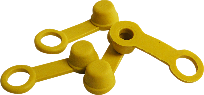 HELIX Brake Bleeder Caps - Yellow - 4-Pack 202-2002