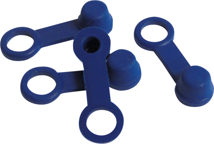 HELIX Brake Bleeder Caps - Blue - 4-Pack 202-2004