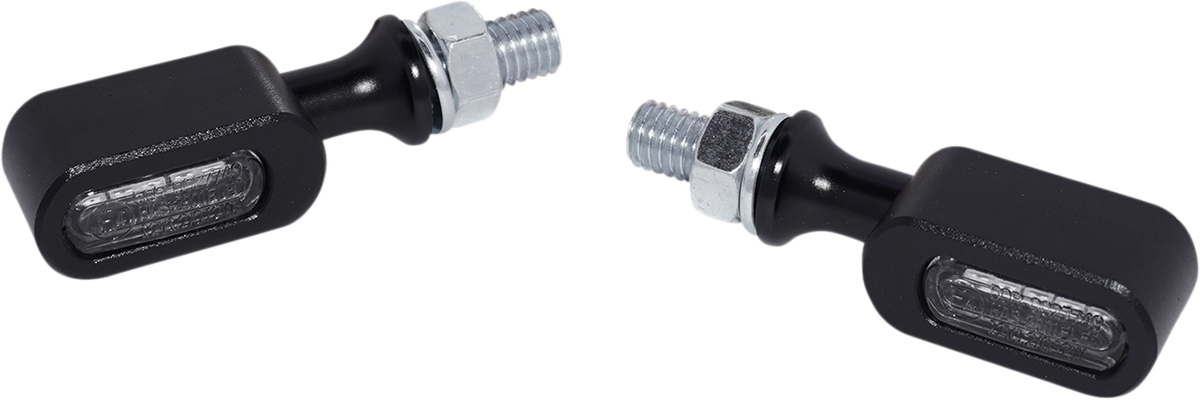 DRAG SPECIALTIES Marker Light - Clear/Amber - Matte Black L22-6042MBE