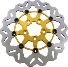 GBRAKES Rear Wave® Floating Rotor - Gold DF681CW-G