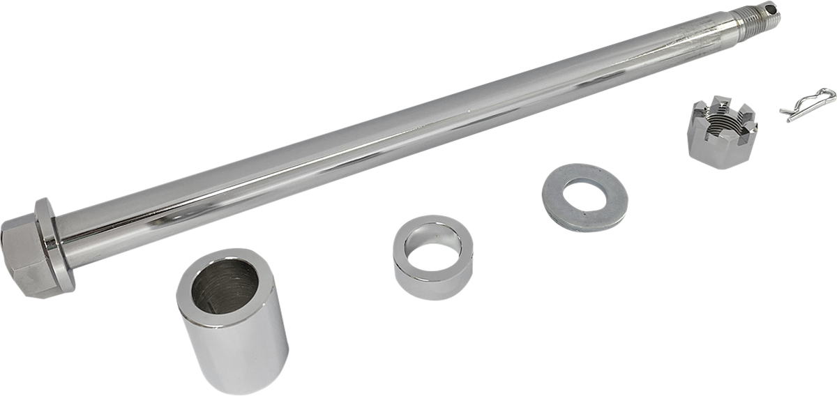 DRAG SPECIALTIES Axle Kit - Rear - Chrome - '00-'01 Touring W16-0348