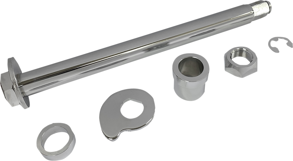 DRAG SPECIALTIES Axle Kit - Rear - Chrome - '02-'07 Touring W16-0349