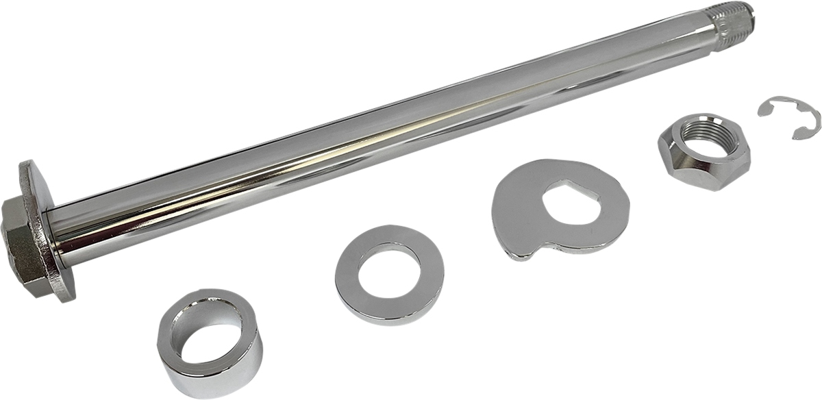 DRAG SPECIALTIES Axle Kit - Rear - Chrome - '09-'13 Touring W16-0351