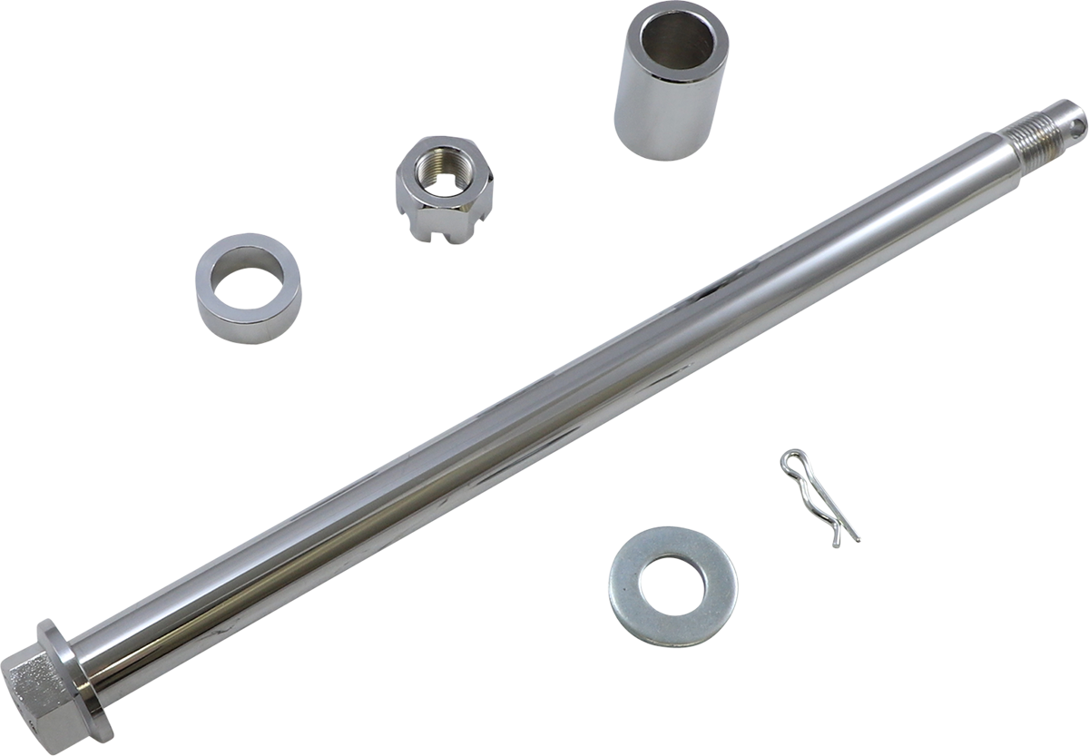 DRAG SPECIALTIES Axle Kit - Rear - Chrome - '00-'01 Touring W16-0348